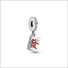 Sällsynt Pandora Get Rich Charm – Röd emalj & zirkon i sterling silver s925 ALE
