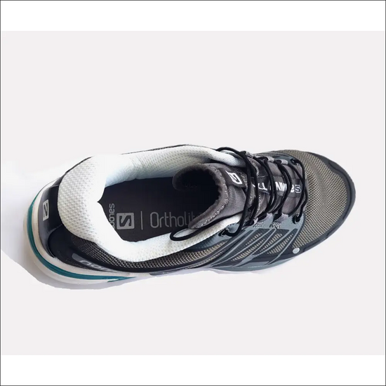 Salomon Advanced XT-Wings 2 Quiet Shade terrängskor, sedd uppifrån med design för smala fötter och optimal hållbarhet.