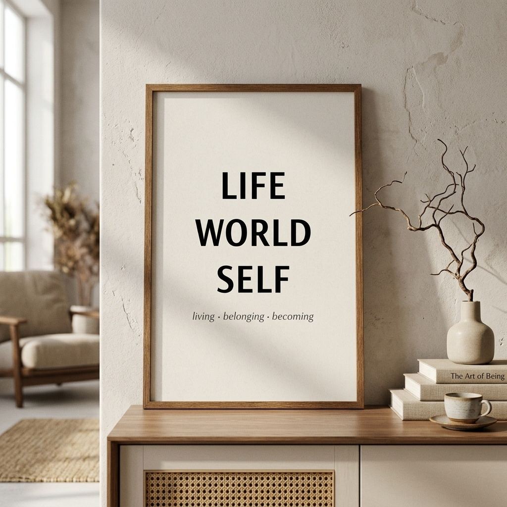 Life - World - Self Inspirational Quote Poster