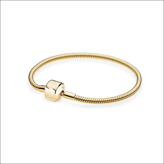 Armband med Snake Bone-Länk - Berlockarmband av Silver - Style 4 / 17cm