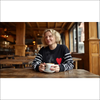 Stickad ami tröja från AMI Paris med hjärta och randig design Tröjor