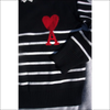 Stickad ami tröja från AMI Paris med hjärta och randig design Tröjor
