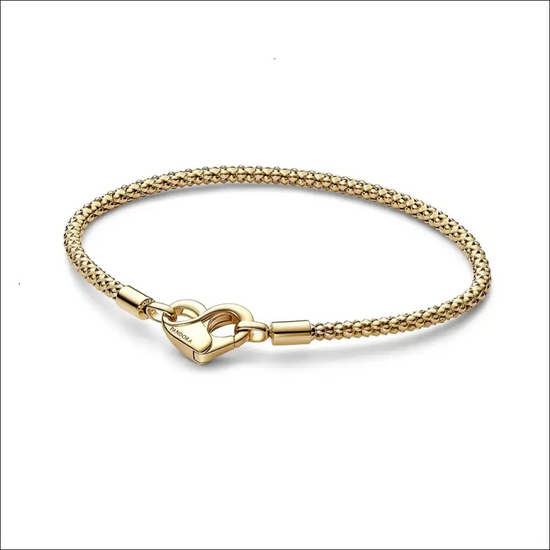 Studded Chain Armband Guldfärgad - 14 karats guldplätering / 16cm
