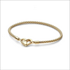 Studded Chain Armband Guldfärgad - 14 karats guldplätering / 16cm