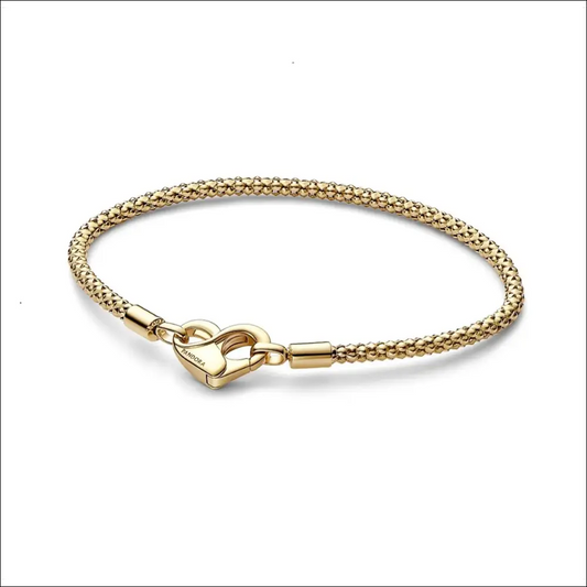 Studded Chain Armband Guldfärgad - 14 karats guldplätering / 16cm
