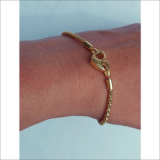 Studded Chain Armband Guldfärgad