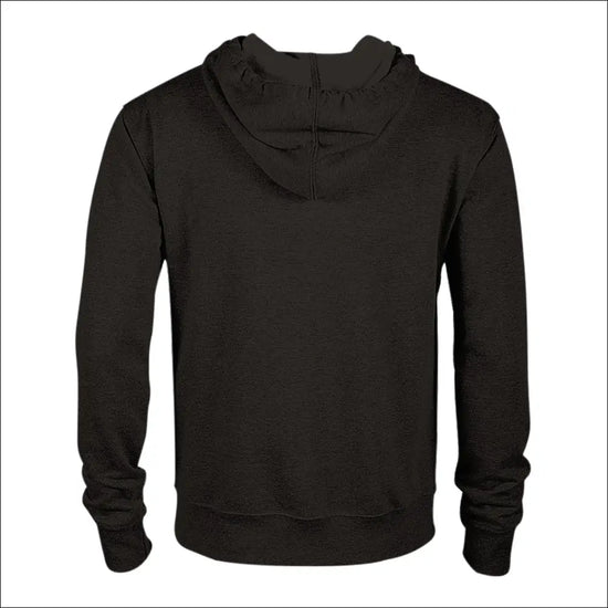 Svart Luvtröja med Rött Hjärta och Texten Decorated by Love - Premium Print Material from Picatshirt - Just 500 kr! Shop now at Picatshirt
