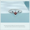 Tarot inspirerad Goth Bat Wings Ring med CZ-hjärta - Ringar