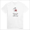 T-shirt med hjärta och krammotiv främja välbefinnande - Print Material