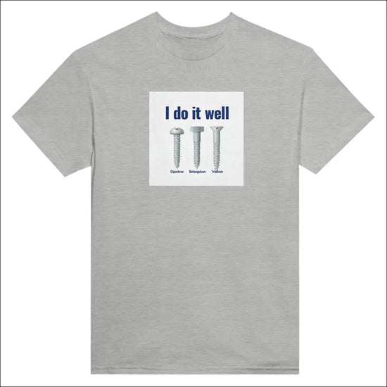 Tuff t-shirt för kille – Skruvar verktyg och attityd - Ash / S - Print Material