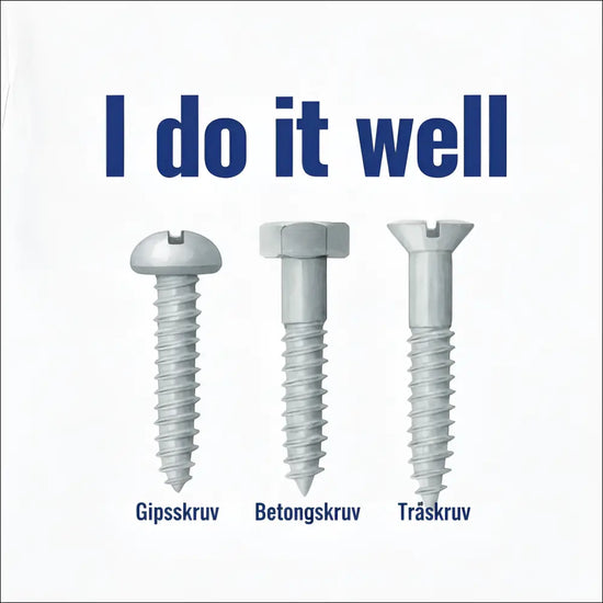 Tuff t-shirt för kille – Skruvar verktyg och attityd - Print Material