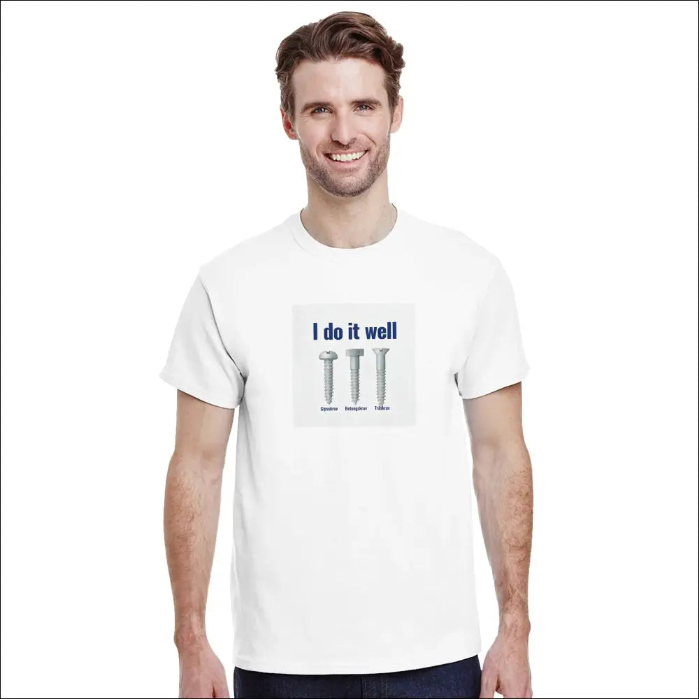 Tuff t-shirt för kille – Skruvar verktyg och attityd - Print Material