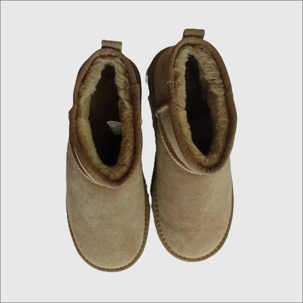 UGG Classic Ultra Mini Platform Chestnut med uggplush-foder - Stövletter