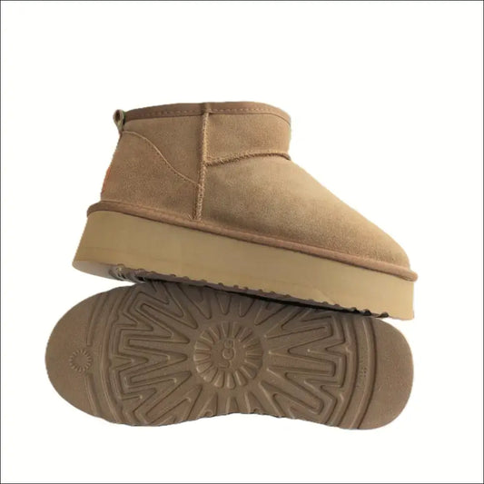 UGG Classic Ultra Mini Platform Chestnut med uggplush-foder - Stövletter