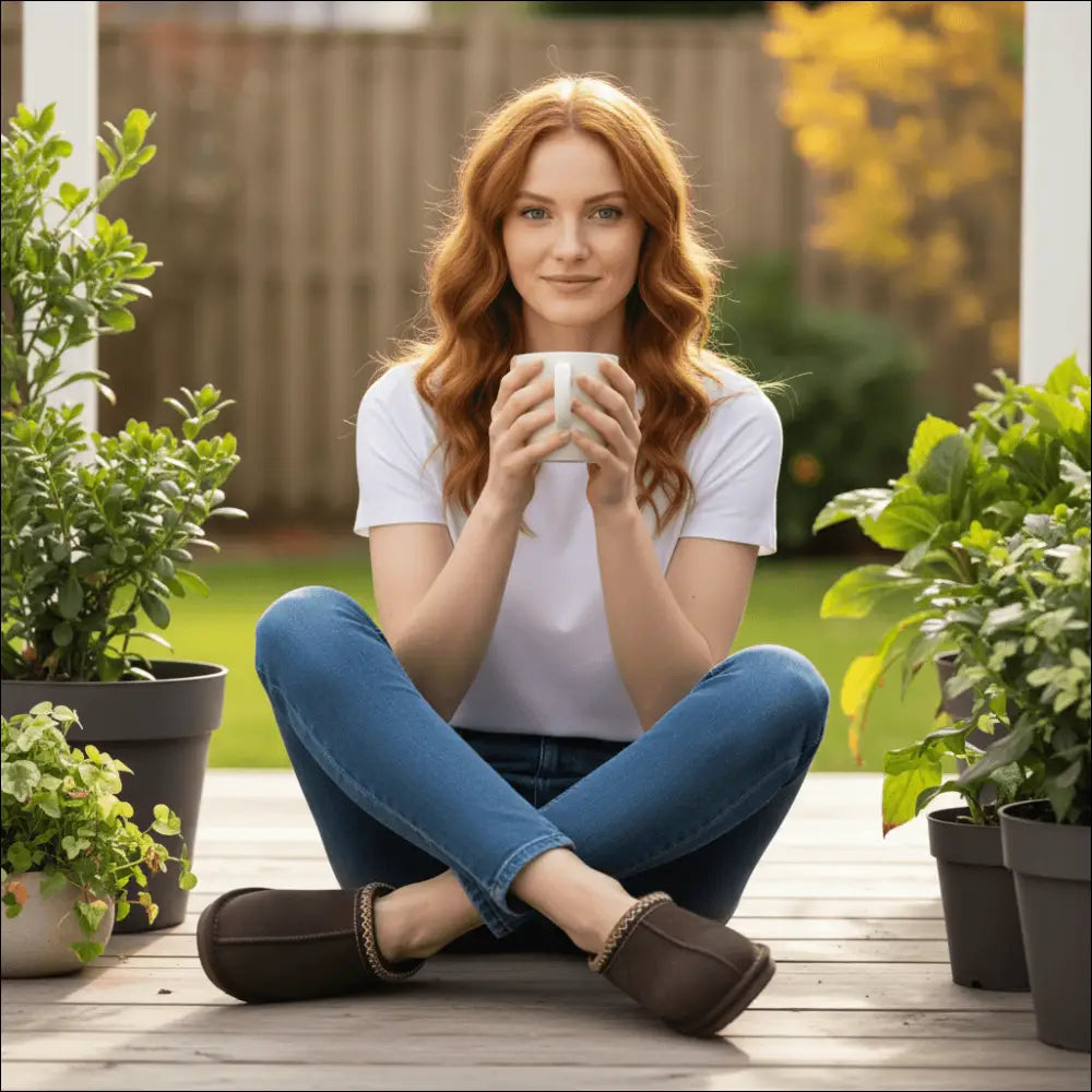 Ugg Tasman Bruna Varmfodrade Mockatofflor