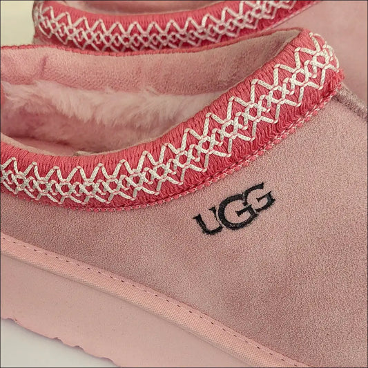 UGG Tazz Fårskinnstofflor – Pink Dawn (F19010) i rosa mocka - Fårskinnstoffel