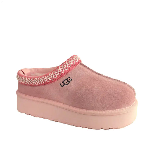 UGG Tazz Fårskinnstofflor – Pink Dawn (F19010) i rosa mocka - Rosa - Fårskinnstoffel