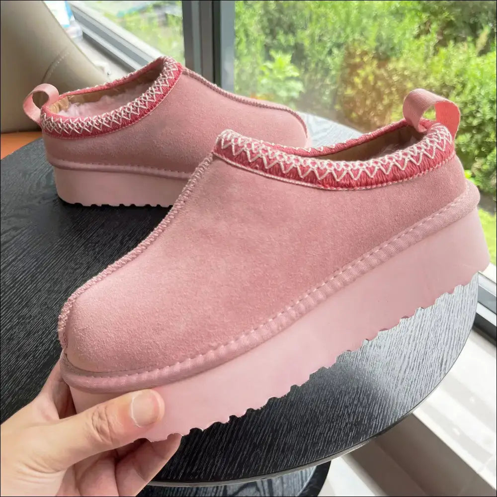 UGG Tazz Fårskinnstofflor – Pink Dawn (F19010) i rosa mocka - Fårskinnstoffel