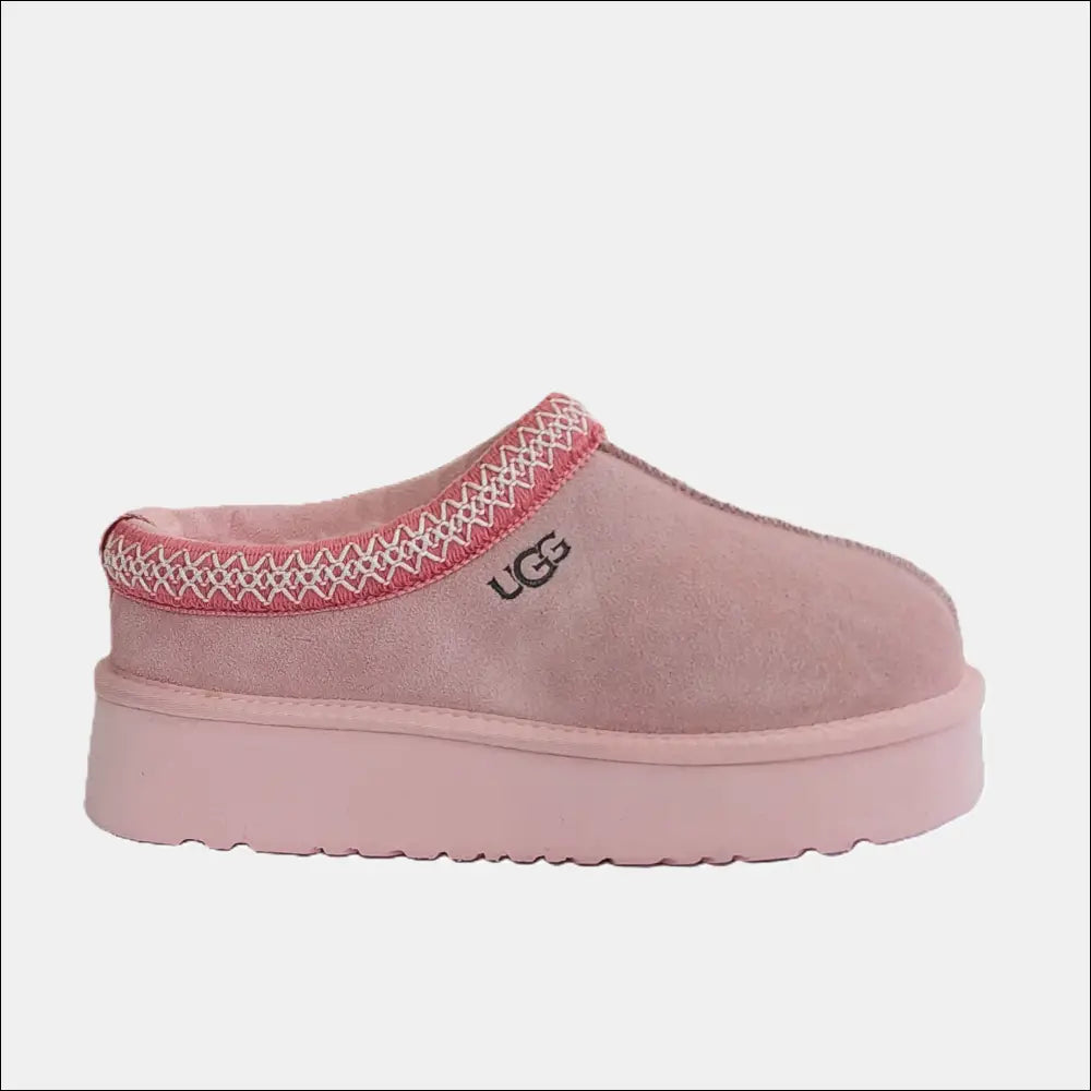 UGG Tazz Fårskinnstofflor – Pink Dawn (F19010) i rosa mocka - Fårskinnstoffel