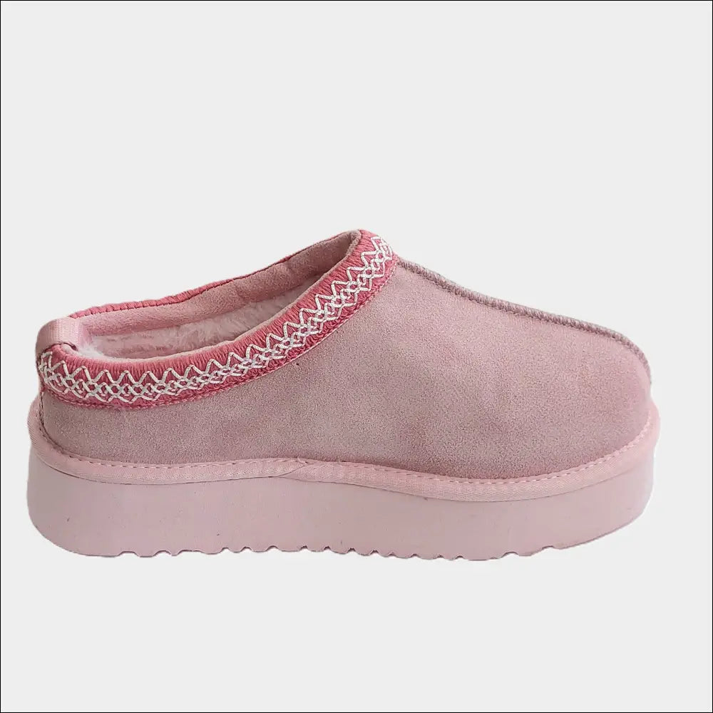 UGG Tazz Fårskinnstofflor – Pink Dawn (F19010) i rosa mocka - Fårskinnstoffel