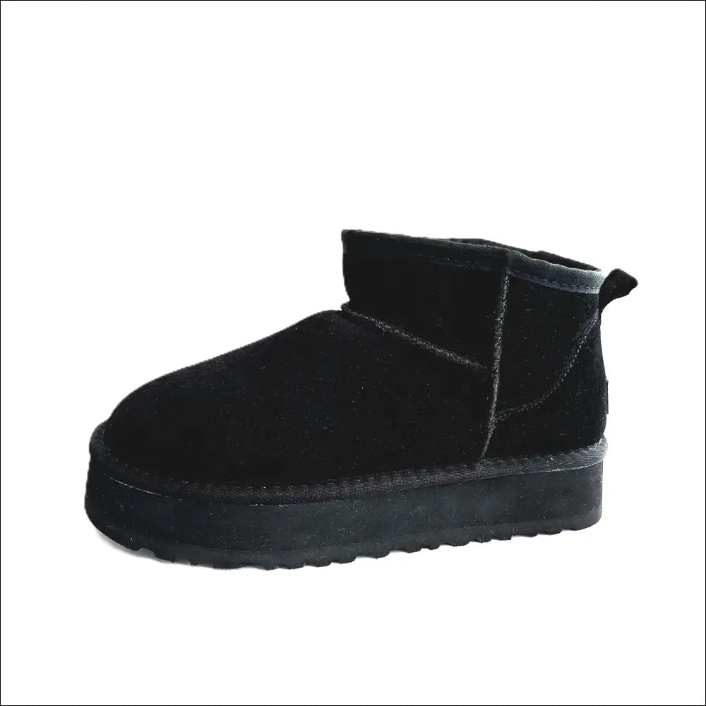 UGG W Classic Ultra Mini Plattform Svart Mocka - Stövletter