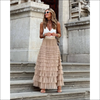 Volangkjol av tyll – feminin stilfavorit - Neutral / L - Kjol