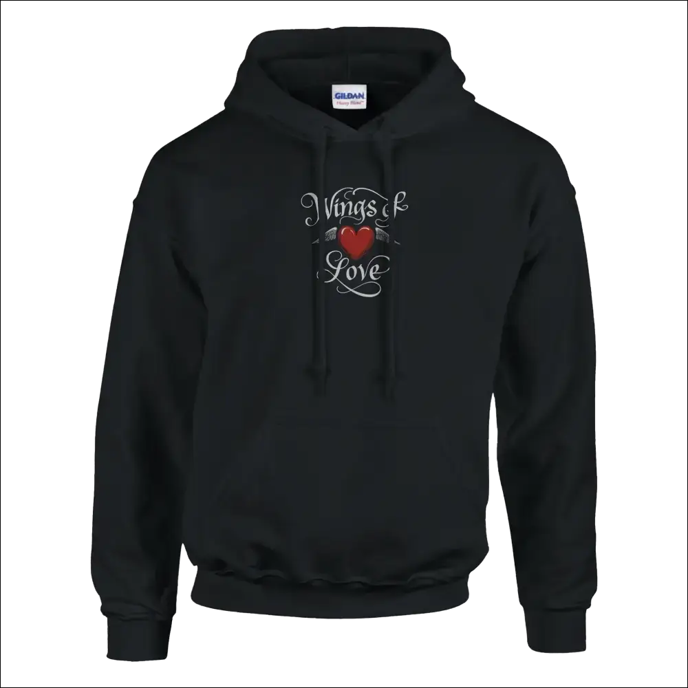 Wings of Love Pullover Hoodie – Premium bomull/polyester‑mix