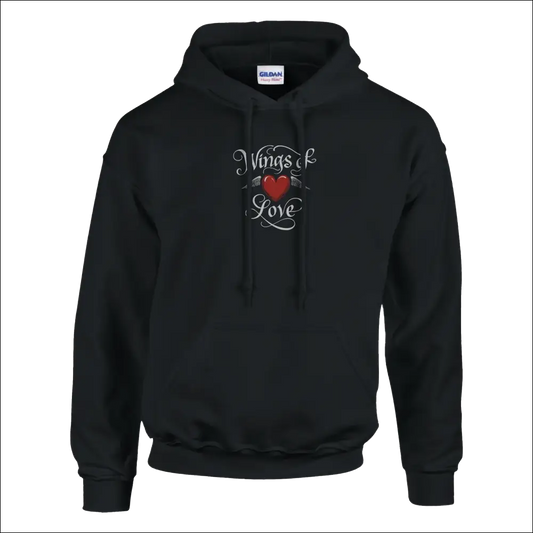 Wings of Love Pullover Hoodie – Premium bomull/polyester‑mix