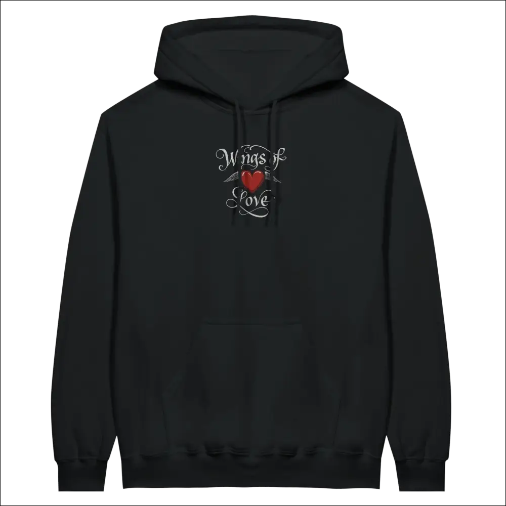 Wings of Love Pullover Hoodie – Premium bomull/polyester‑mix